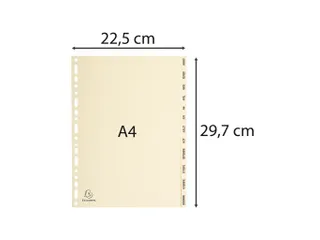 Tabbladen karton 155 g jan-dec ivoor - 5