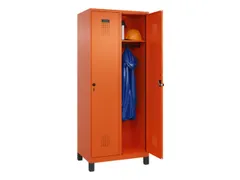 locker,HxBxD 1950x800x500mm,2vak,vak B 400mm,draaigrendel,voeten