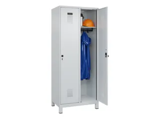locker,HxBxD 1950x800x500mm,2vak,vak B 400mm,draaigrendel,voeten - 1