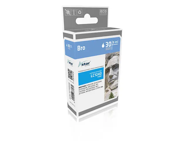 Astar Brother LC1240C MFCJ Inkt Cyaan Rebuilt 600 Pagina's 7.1ml