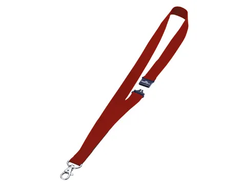 Textielkoord Durable 8137 met karabijnhaak rood