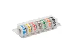 OUTLET Daymark Dispenser permanente labels dagetiket, 7x1000st