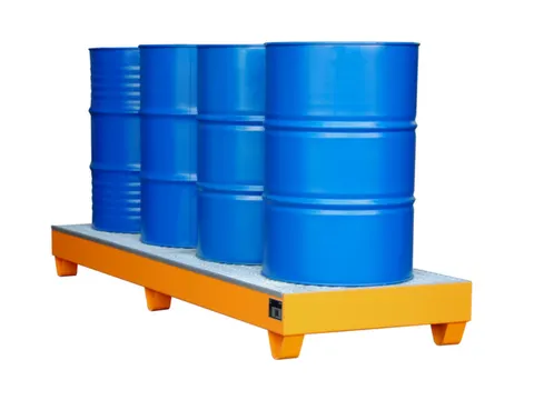 Systeem-Opvangbak Oranje 4x 200l 222l 250x 2400x 800mm Rooster