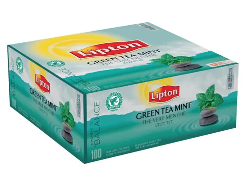 Thee Lipton Green Tea Mint Met Envelop 100Stuks