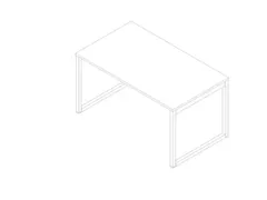 bureau,HxBxD 730x1400x800mm,blad wit,sledeframe wit