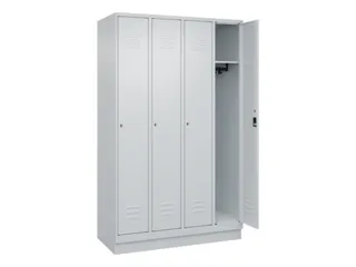 locker,HxBxD 1950x1200x500mm,4vak,vak B 300mm,cil.-slot,sokkel - 2