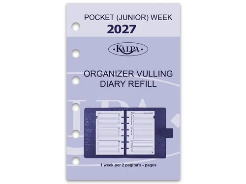 Agendavulling 2027 Kalpa Pocket 7dagen/2pagina's