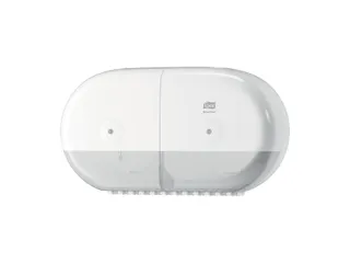 Tork 682000 T9 SmartOne Twin Mini Toiletpapier Dispenser Elevation Wit - 1