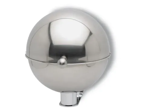 Kogelvormige Asbak Rvs 280x260x320mm Wandmontage