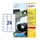 weerbestendig etiket Avery 63,5x33,9mm 20 vel 24 etiketten per vel