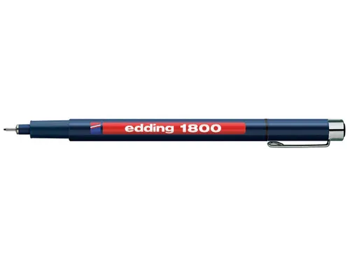 Fineliner edding 1800 zwart 0.35mm