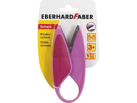 Schaar Eberhard Faber kids roze voor links- en rechtshandigen
