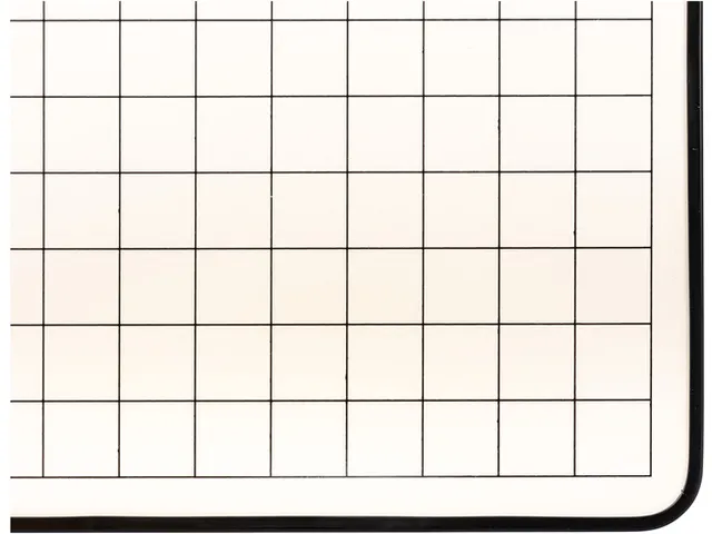 Wisbord Legamaster gelakt staal geruit + blanco