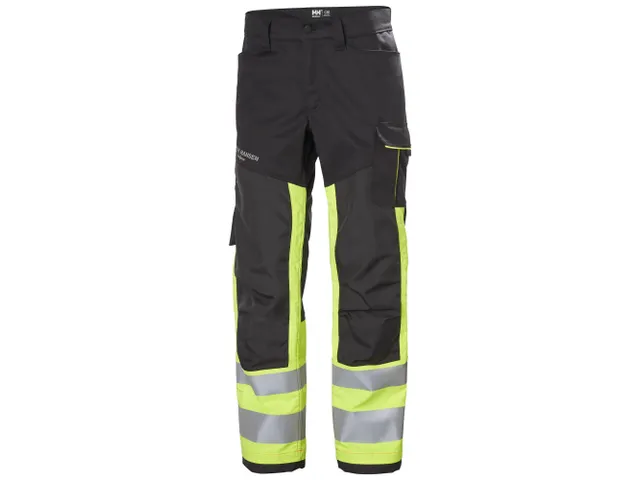 Helly Hansen Alna 2.0 369 klasse 1 werkbroek, zwart/fluo geel, maat 58