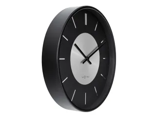 Wandklok NeXtime Retro II 25cm zwart/zilver metaal - 3