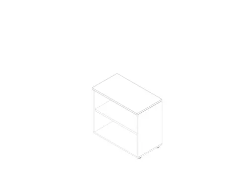 kantoorstelling,HxBxD 730x800x450mm,1xhouten vloer,2ordnerhoogtes