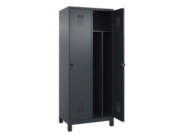 locker voor scheiding van kleding,HxBxD 1950x800x500mm,2vak