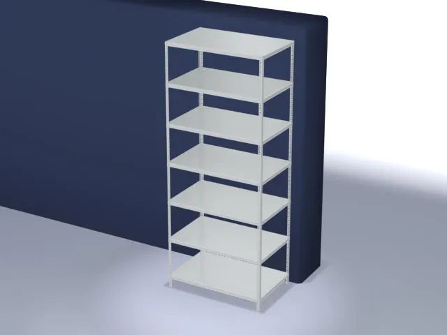 magazijnstelling,grondveld,HxBxD 3000x1300x800mm,vaklast 350kg