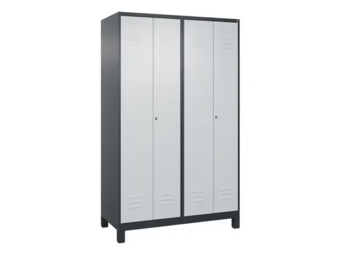 locker voor scheiding van kleding,HxBxD 1950x1200x500mm,4vak