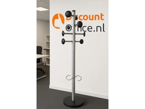 Kapstok met parapluhouder 8 haken zwart