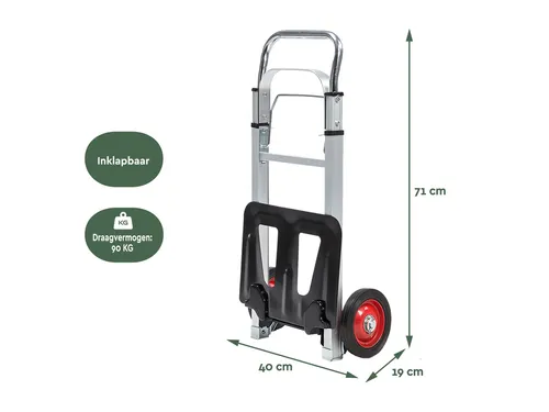 Steekwagen BRASQ stalen plateau 90 kg