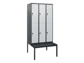 Dubbeldekse dekenkist,HxBxD 1950x900x815mm,3x2vak.,vak B 300mm - 1