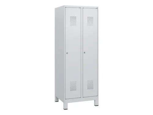 schoollocker,HxBxD 1630x600x500mm,2vak,vak B 300mm,cil.-slot,voeten
