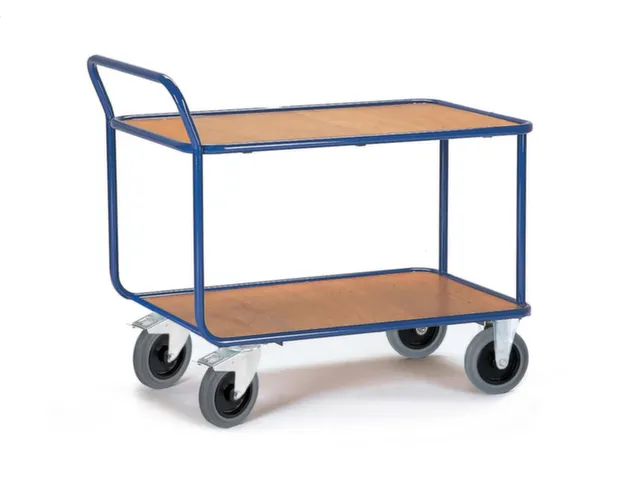 chariot à plateaux,force 500kg,2plateau(x),plateau Lxl 1000x700mm