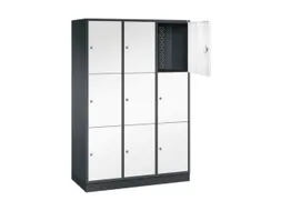 grootvolume-lockersysteem,HxBxD 1950x1220x500mm,3x3vakken,cil.-slot