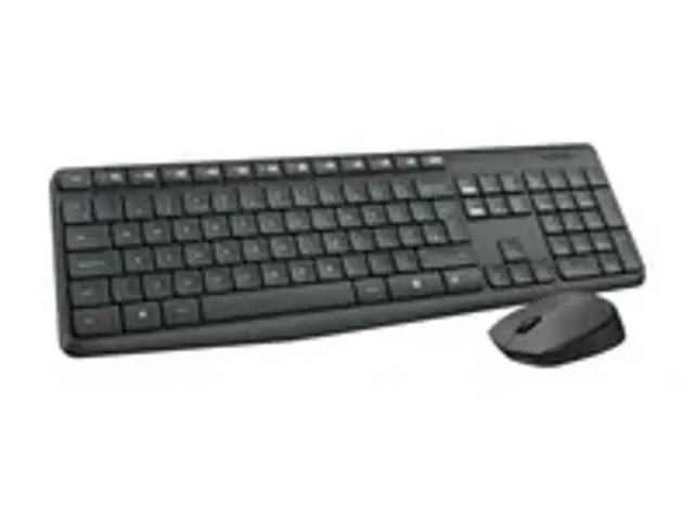 OUTLET Logitech MK235 toetsenbord Inclusief muis USB AZERTY Frans Grij