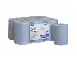 Scott 6658 Slimrol Handdoekrol 1-Laags Airflex Blauw - 1