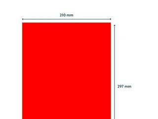 Etiket Rillprint 210x297mm fluorrood 100 etiketten - 3