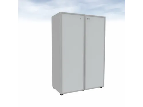 kantoorkast met glazen deuren HxBxD 1310x860x450mm hout aluminium