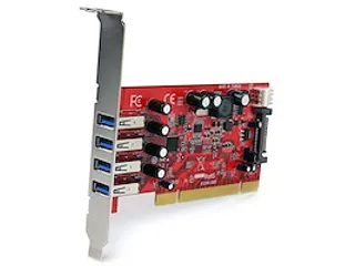 4 Poorts PCI SuperSpeed USB 3.0 Adapterkaart met SATA/SP4 Voeding - 2