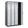 locker voor scheiding van kleding,HxBxD 1850x1200x500mm,4vak
