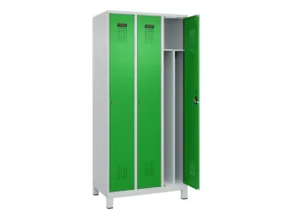 locker voor scheiding van kleding,HxBxD 1950x900x500mm,3vak - 1