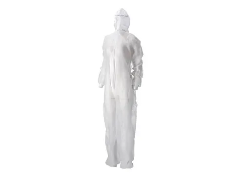 pp non woven coverall met pe coating XXL wit 50 Stuks