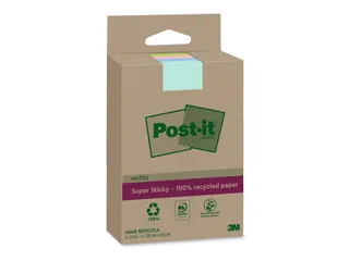 Memoblok 3M Post-it 4645-RSSCOL4 Super Sticky 102x152mm assorti kleur - 2