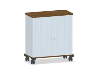 jaloeziedeurkast,HxBxD 878x800x400mm,1xhouten vloer,decor romp noten - 2