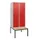 locker met bank,HxBxD 1950x800x815mm,2vak,vak B 400mm,draaigrendel