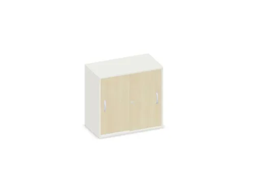 schuifdeurkast,HxBxD 770x800x430mm,decor romp wit,decor front esdoorn