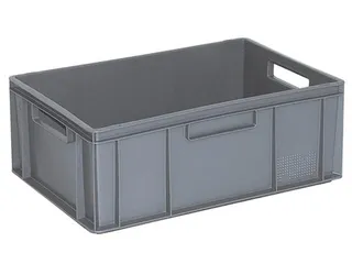 Euronorm Stapelkrat Hxlxb 220x600x400mm 43liter Grijs - 1