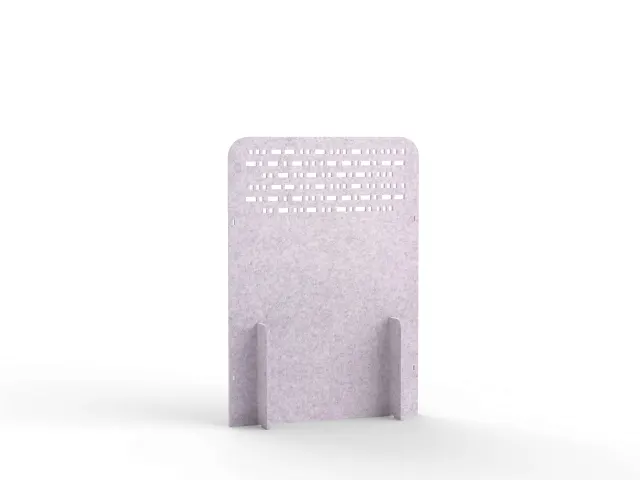 Akoestische PET-vilt koppelbare scheidingswand M 140x100cm lichtgrijs