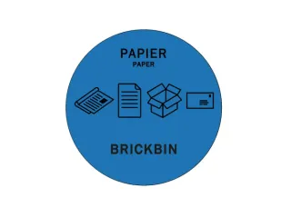 Brickbin Forex Afvalstroomsticker Papier - 1