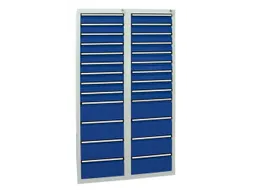ladekast,HxBxD 1800x1000x500mm,26lade(n),centr. vergrendeling