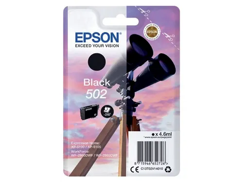 Inktcartridge Epson 502 T02V1 Zwart C13T02V14010