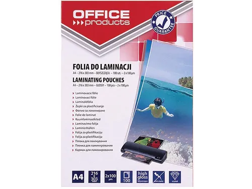 Office Products lamineerhoes A4 200 micron pak van 100 stuks