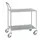 Serveerwagen,Draagverm. 200Kg,2Etage(S),Houten Legbordetage