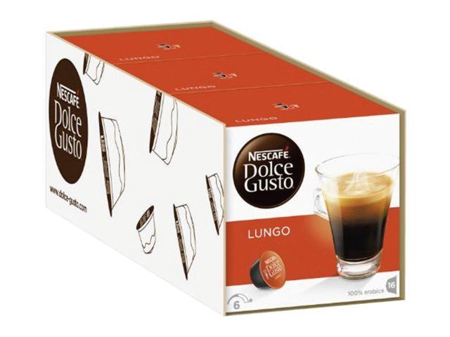 16 Dosettes de Café Lungo Dolce Gusto Nescafé - Grossiste boissons