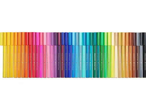 Viltstiften Faber-Castell Connector in reiskoffer, inhoud 46 stuks